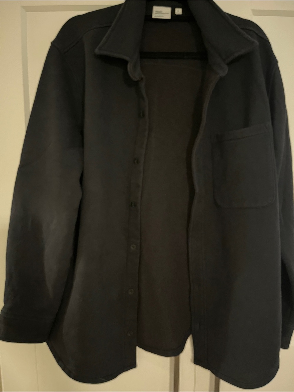 TNA COZY FLEECE black jacket size large